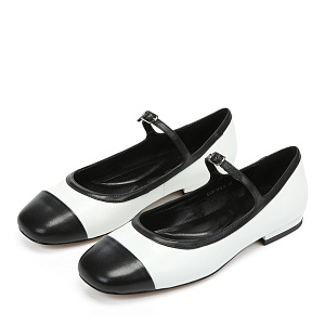 Black and White Ballet Flats