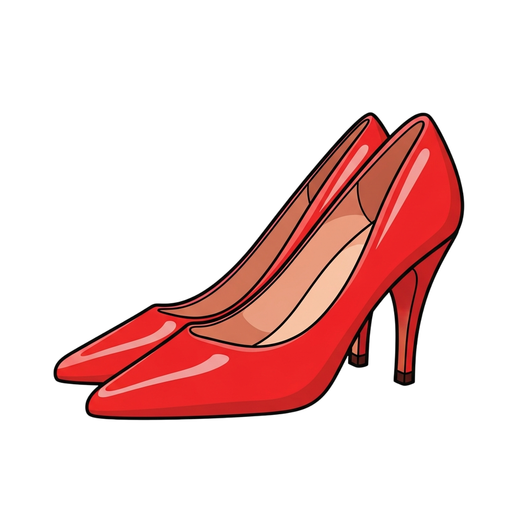Fashionable shoe illustration